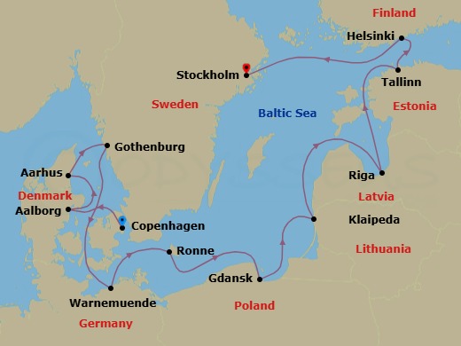Copenhagen To Stockholm Route Map