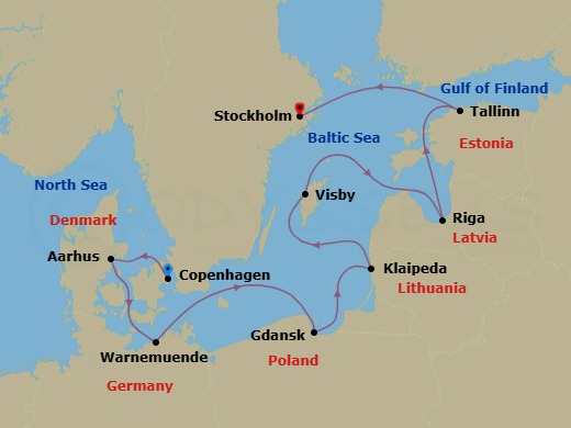 Cruise Route Map