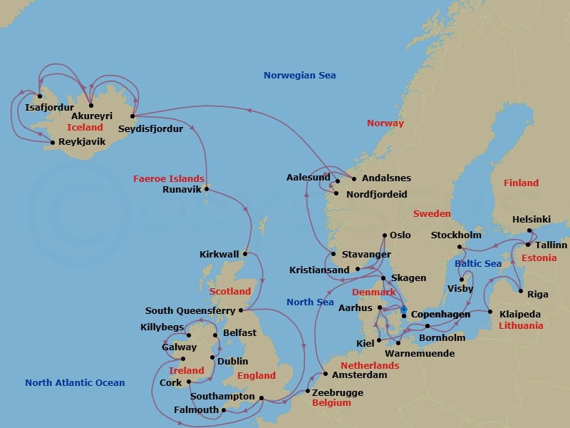 Ultimate European Journey Route Map