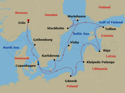 Cruise Route Map