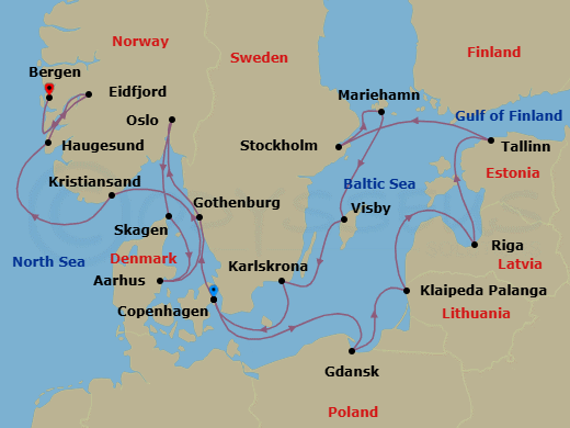Cruise Route Map