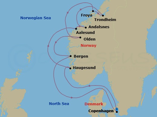 Endless Days In Norway Route Map