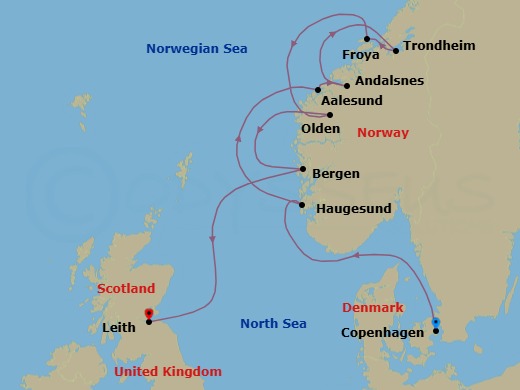 Endless Days In Norway Route Map