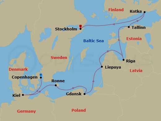 Cruise Route Map