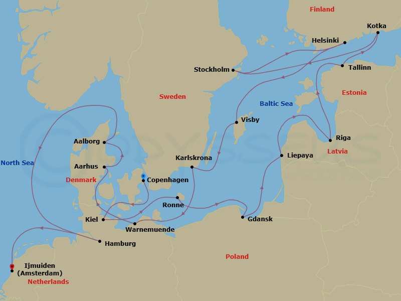 Latitude Of Light Route Map