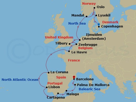 Cruise Route Map