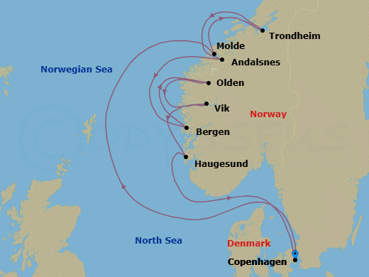 Copenhagen To Copenhagen Route Map