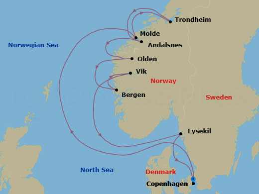 Copenhagen To Copenhagen Route Map