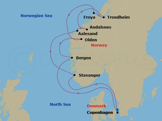 Endless Days In Norway Route Map