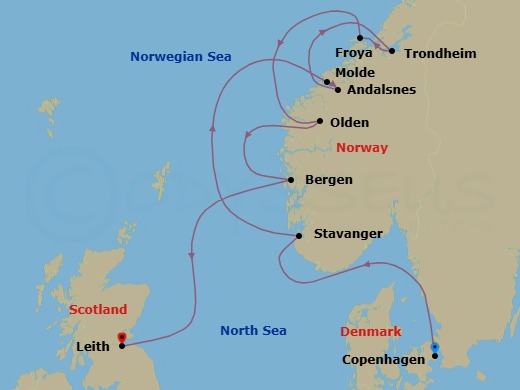 Endless Days In Norway Route Map