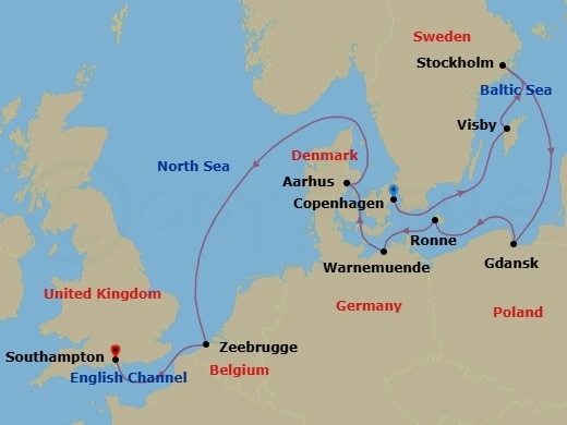 Harbors & Horizons Route Map