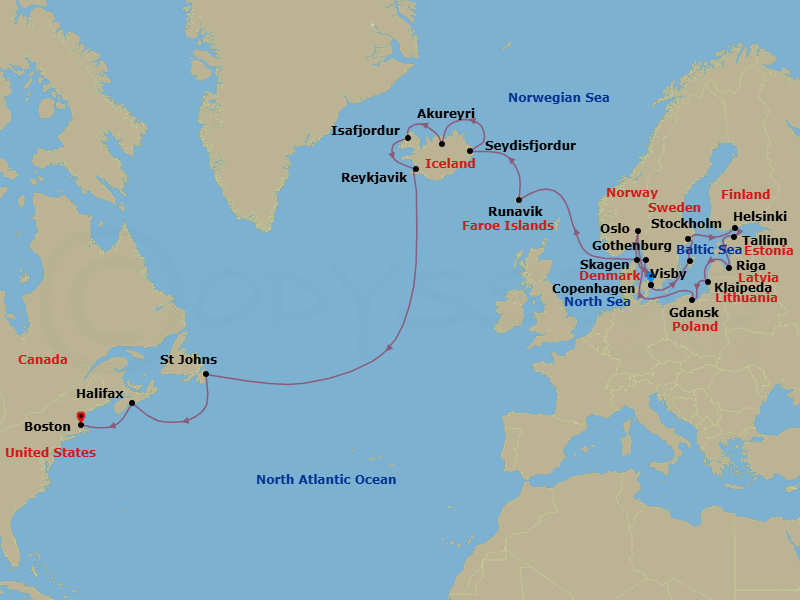 Cruise Route Map