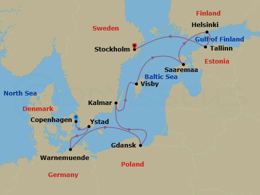 Copenhagen To Stockholm Route Map