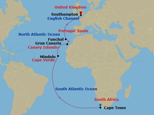 Cruise Route Map