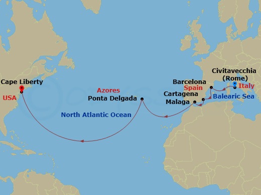 Cruise Route Map