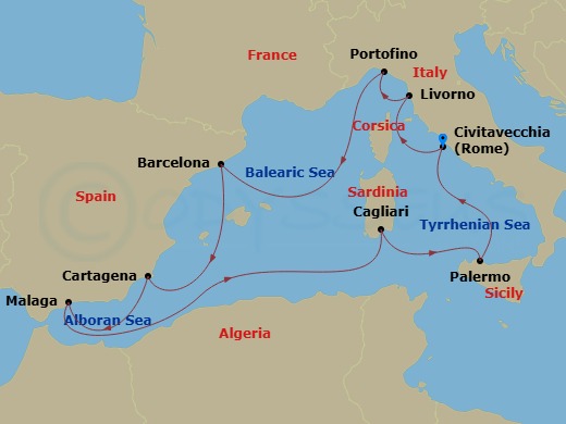 Cruise Route Map