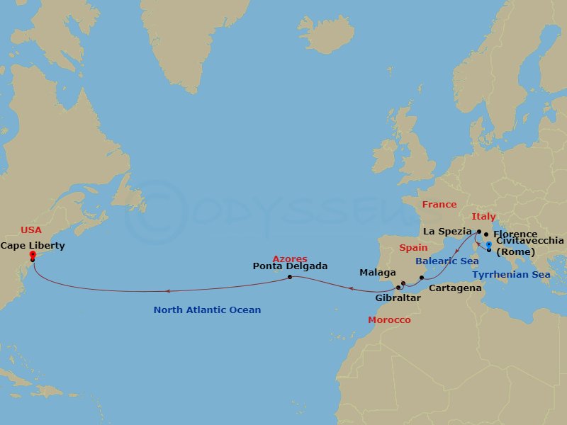 Cruise Route Map