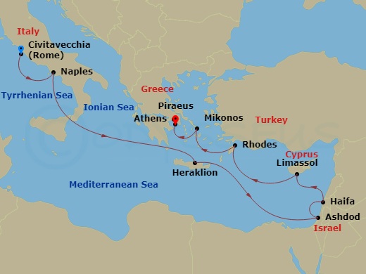 Luxury Cruise Connections - Itinerary: Cities Of Antiquity & The Holy ...