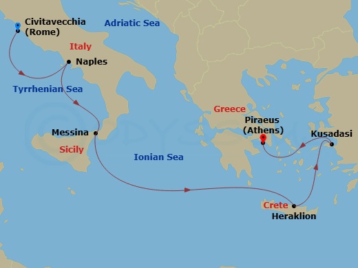 Journey To Antiquities Route Map