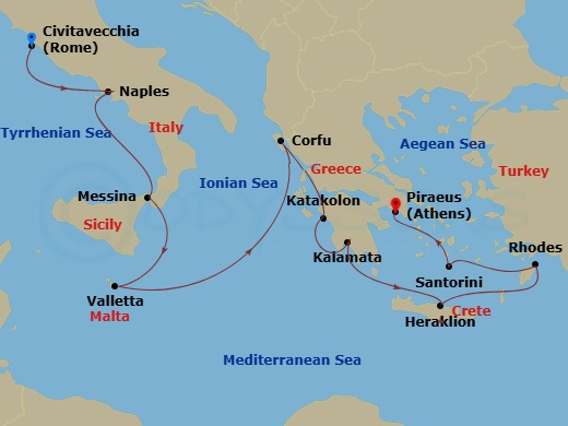 Cities Of Antiquity Route Map