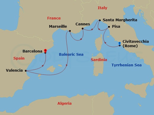 Cruise Route Map
