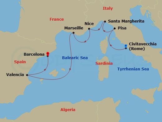 Cruise Route Map