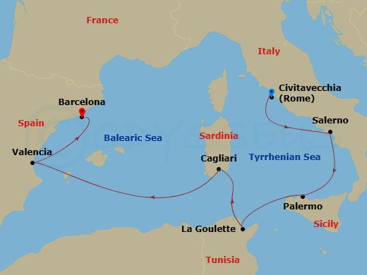 Cruise Route Map