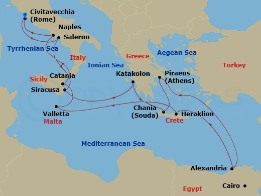 Cruise Route Map