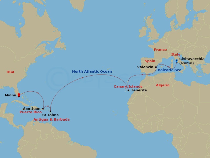 Itinerary Map