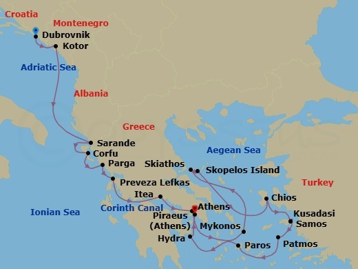 Discover Ancient Ports & Aegean Gems: Croatia To Greece Route Map