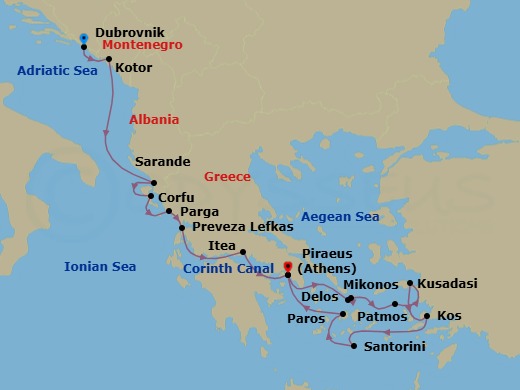 Discover The Eastern Mediterranean Route Map