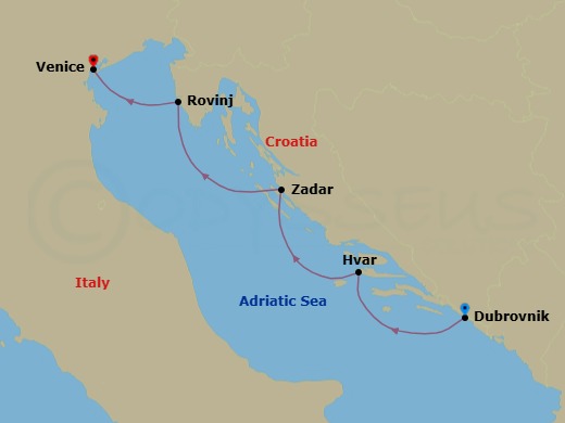 Quick Getaways: Croatia Calling Route Map