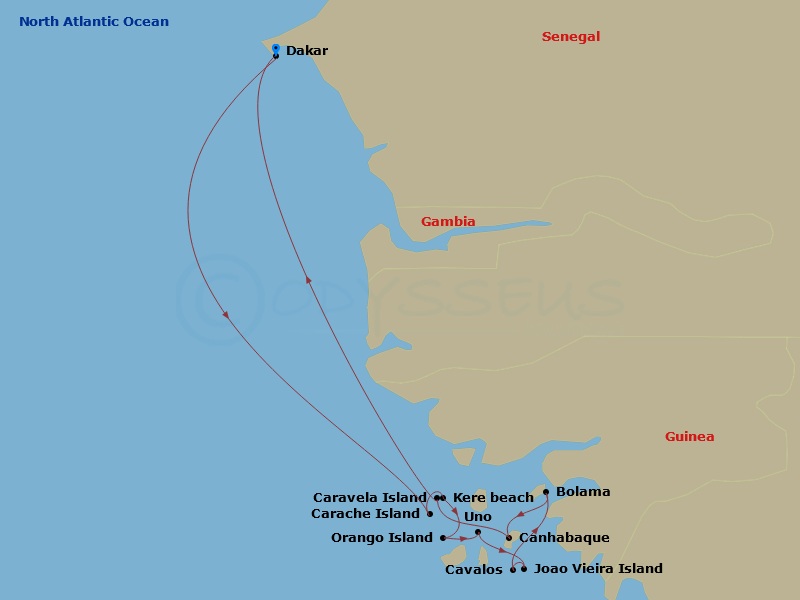 Itinerary Map