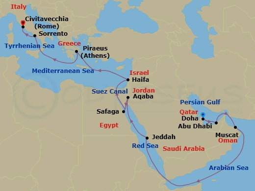 Cruise Route Map