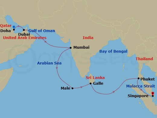 Desert Sands To Elephanta Caves Route Map