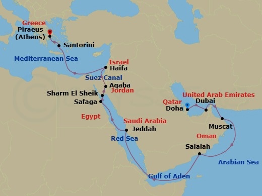 History At Sea Route Map