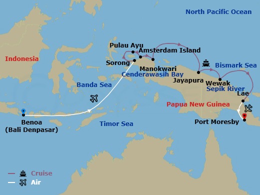 Hidden Paradise Of Indonesia Route Map