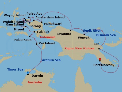 Discover The Heart Of The Pacific Route Map