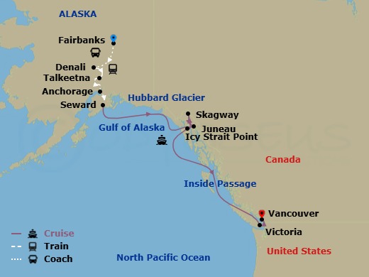 13N Alaska Wlderness & Chena River Ult Ct 8B Route Map