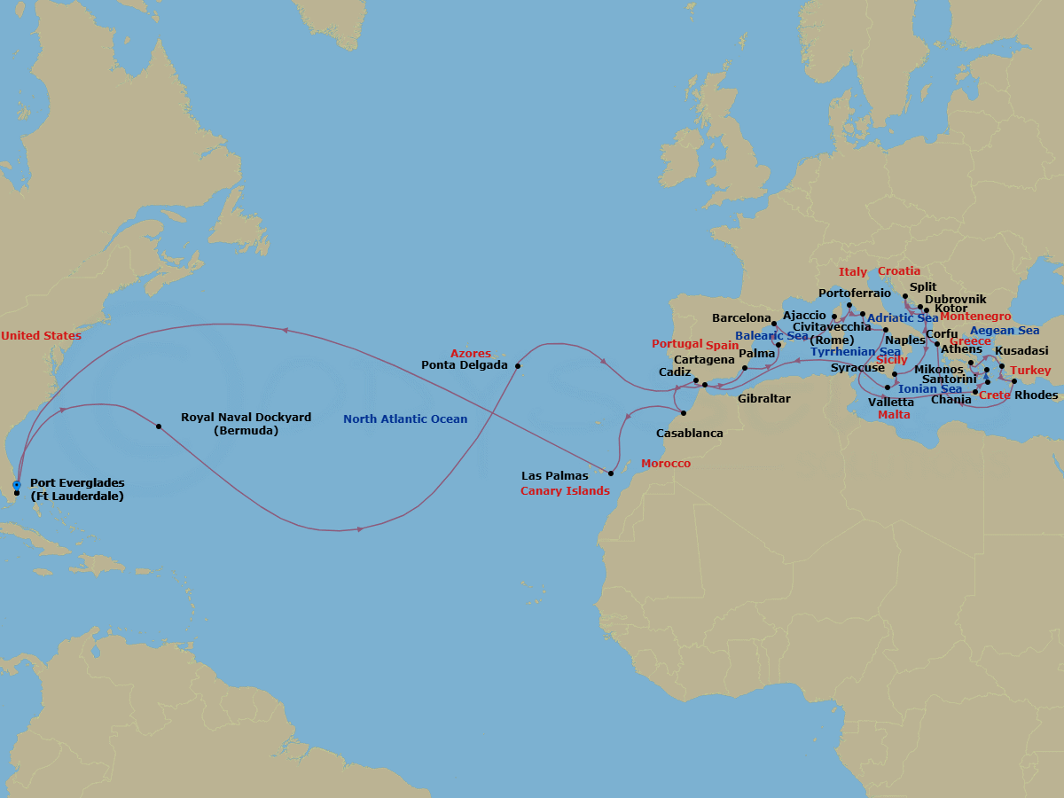 Cruise Route Map