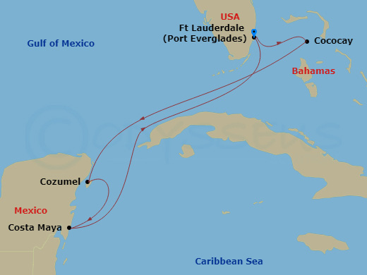 Cruise Route Map