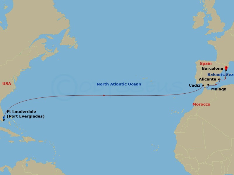 Cruise Route Map