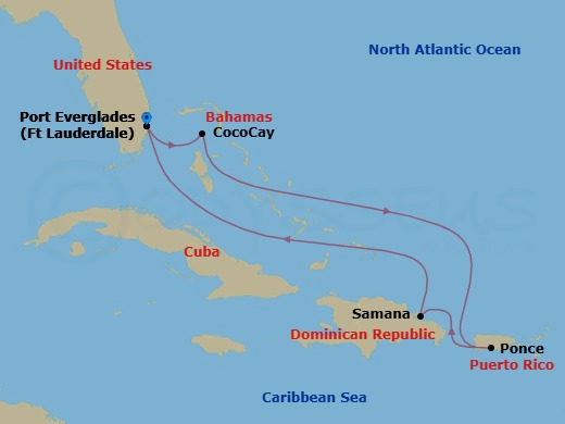 Cruise Route Map
