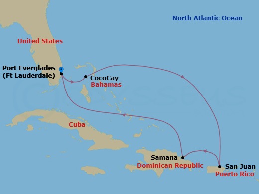 Cruise Route Map