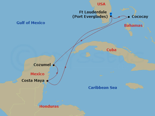 Cruise Route Map