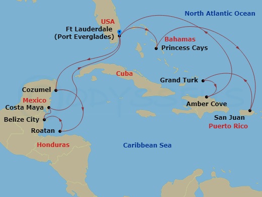 Luxury Cruise Connections - Itinerary: Caribbean East/West Adventurer ...