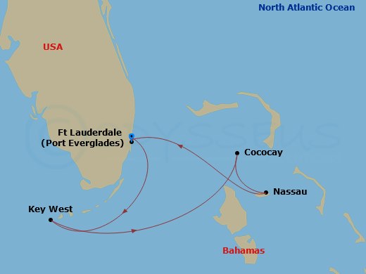 Cruise Route Map