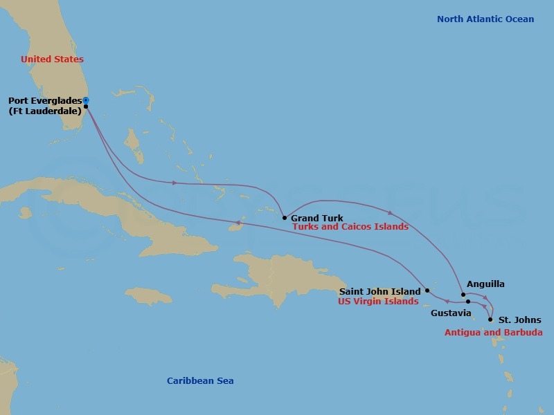 Fort Lauderdale To Fort Lauderdale Route Map