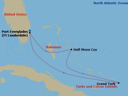 Caribbean Getaway With Grand Turk Route Map