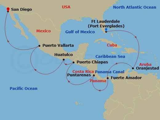 Cruise Route Map